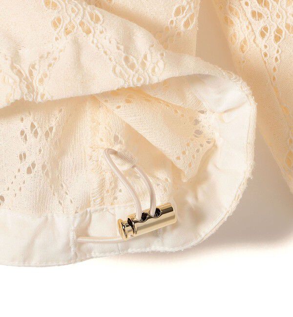 SHIPS for women「【WEB限定】〈手洗い可能〉レース フード シャツ 羽織」|シャツ・ブラウス|