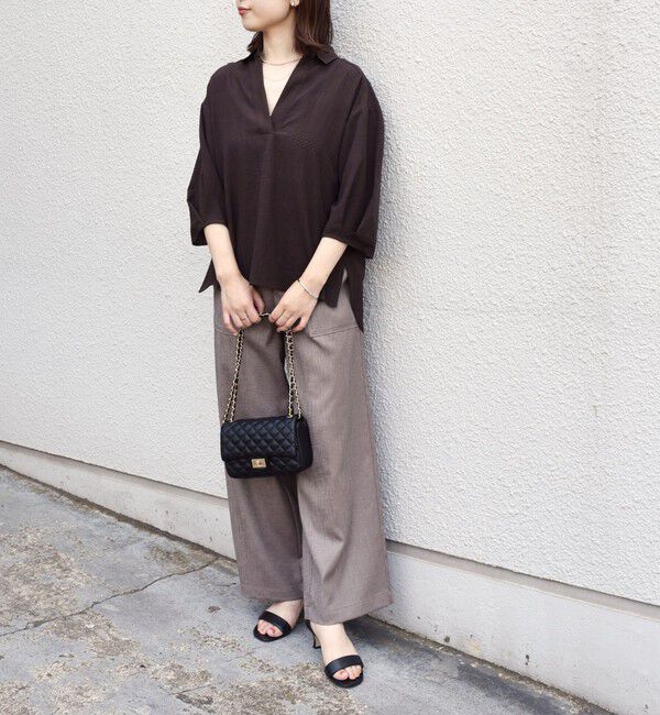 SHIPS Colors 「SHIPS Colors:〈手洗い可能〉パンチング スキッパー シャツ」|シャツ・ブラウス|