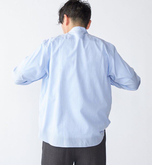 SHIPS「SHIPS: 140S ブロード バンドカラー シャツ」|シャツ・ブラウス|