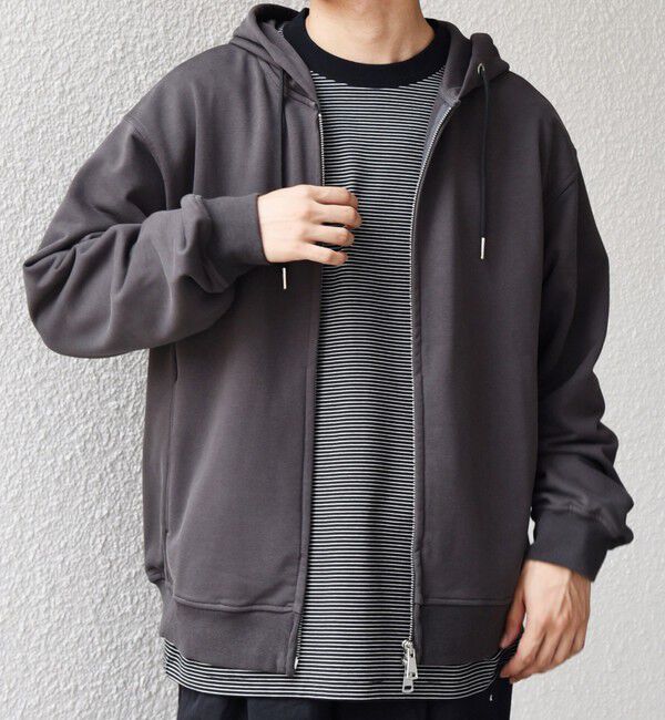 SHIPS any「SHIPS any: CLASSY バックタック スウェット ジップ パーカー◇」|パーカー|