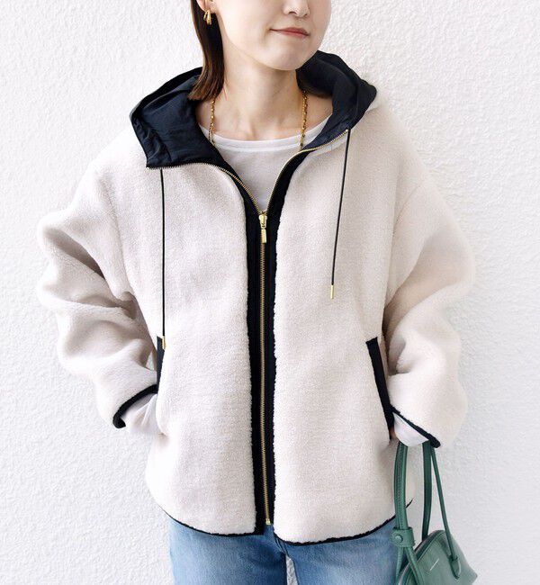 WEB限定】ボア 配色 フード ブルゾン（SHIPS for women）｜ルミネの