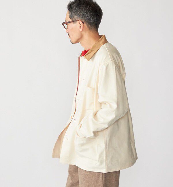 SHIPS「SHIPS:〈手洗い可能〉ライト ネル カバーオール シャツ」|シャツ・ブラウス|