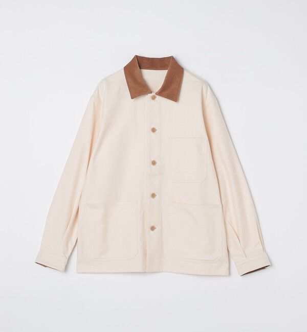 SHIPS「SHIPS:〈手洗い可能〉ライト ネル カバーオール シャツ」|シャツ・ブラウス|