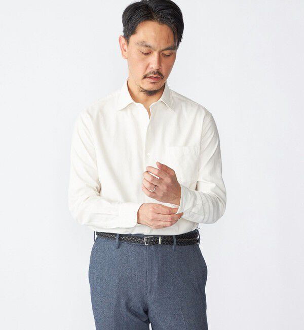 SHIPS「SHIPS:  ワイドカラー ネル シャツ」|シャツ・ブラウス|