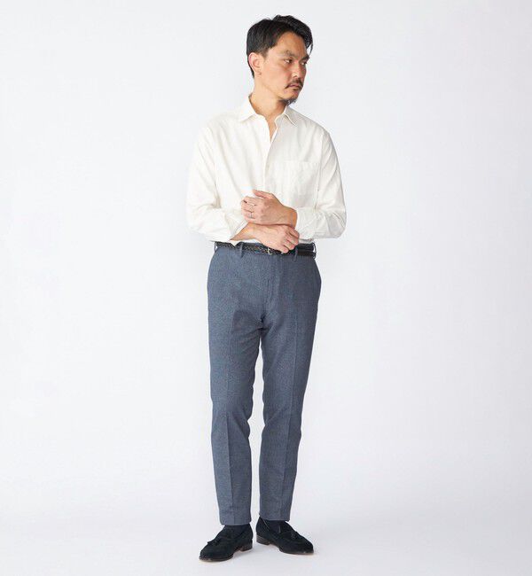 SHIPS「SHIPS:  ワイドカラー ネル シャツ」|シャツ・ブラウス|