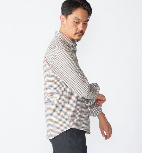 SHIPS「SHIPS:  ワイドカラー ネル シャツ」|シャツ・ブラウス|