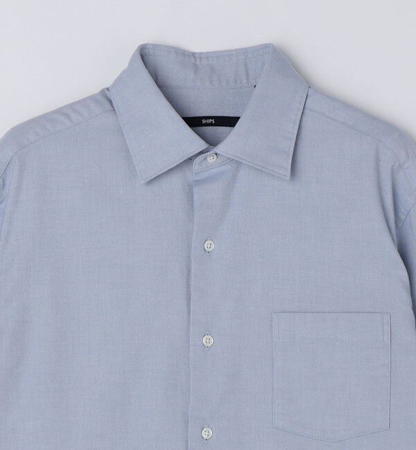 SHIPS「SHIPS:  ワイドカラー ネル シャツ」|シャツ・ブラウス|