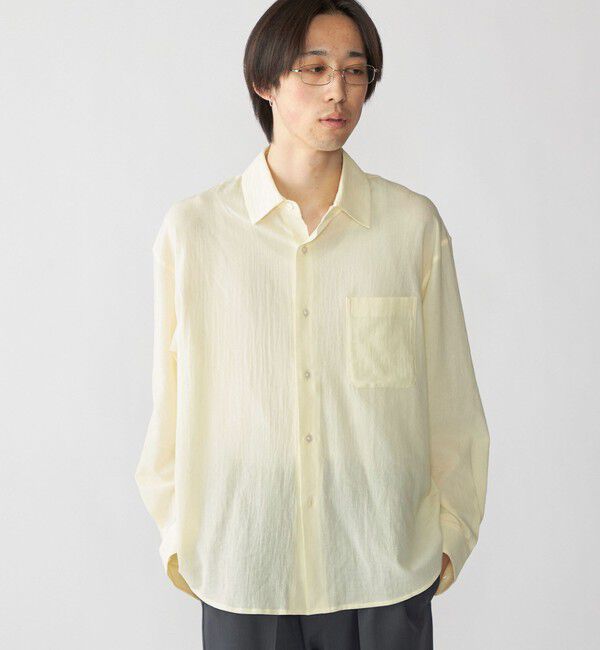 SHIPS「City Ambient Products: レギュラー ボイル ソリッド ロング スリーブ シャツ」|シャツ・ブラウス|