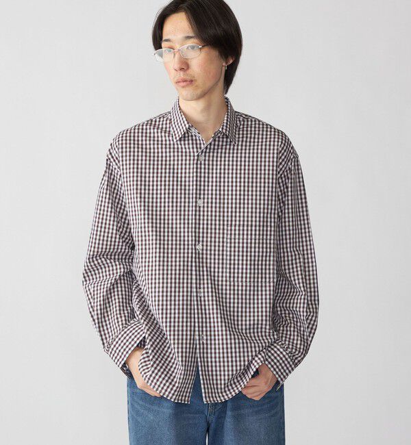 SHIPS「City Ambient Products: ブロード ストライプ チェック シャツ」|シャツ・ブラウス|