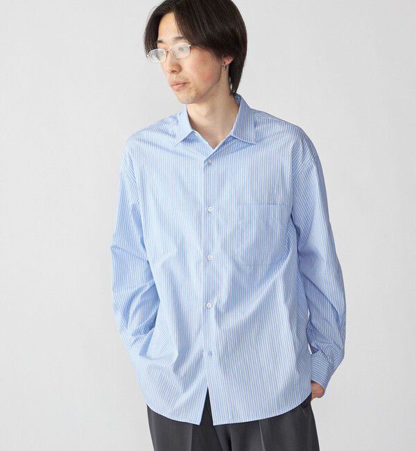 SHIPS「City Ambient Products: ブロード ストライプ チェック シャツ」|シャツ・ブラウス|