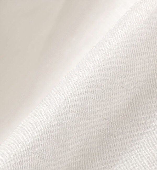 SHIPS for women「《予約》〈手洗い可能〉IMPERIAL LINEN 混 バンドカラー スキッパー シャツ」|シャツ・ブラウス|