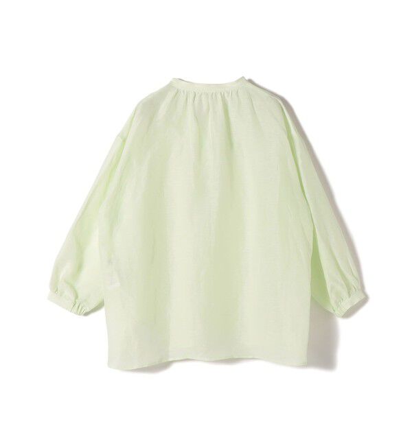 SHIPS for women「《予約》〈手洗い可能〉IMPERIAL LINEN 混 バンドカラー スキッパー シャツ」|シャツ・ブラウス|