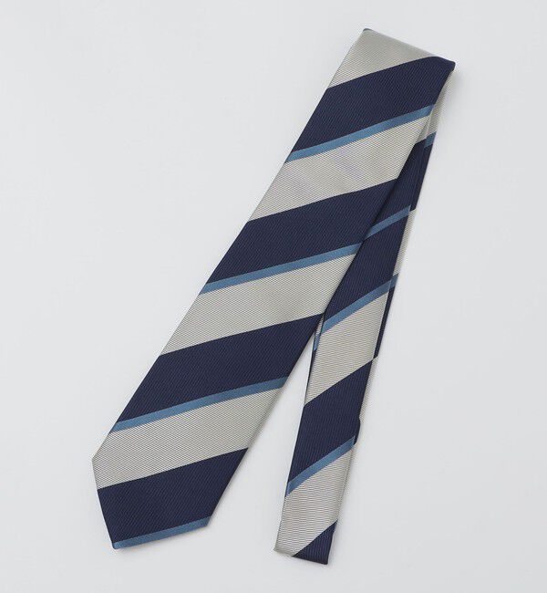 SHIPS「SHIPS: シルク レップ ワイド ストライプ ネクタイ」|ネクタイ・蝶ネクタイ|