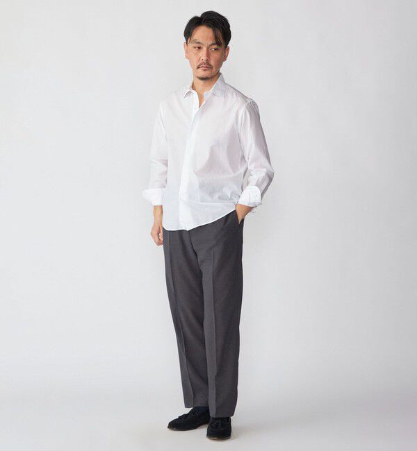 SHIPS「SHIPS: スムース テックス ワイドカラー シャツ」|シャツ・ブラウス|