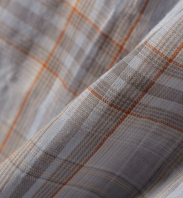 SHIPS Colors 「《予約》SHIPS Colors:〈手洗い可能〉シアー チェック シャツ◆」|シャツ・ブラウス|