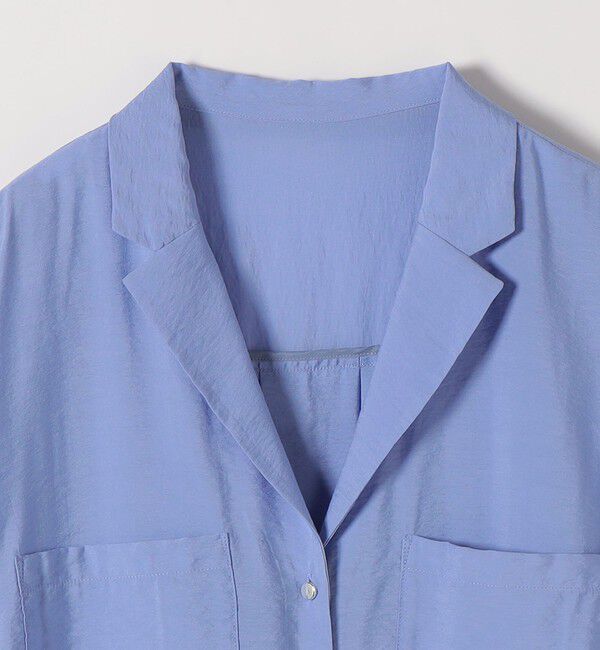 SHIPS any「《予約》SHIPS any:〈手洗い可能〉オープン カラー ポケット シャツ」|シャツ・ブラウス|