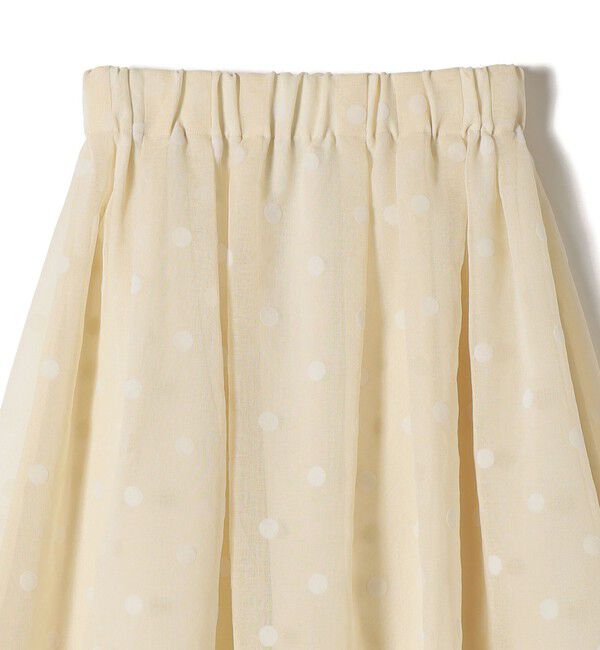 SHIPS Colors 「《予約》SHIPS Colors:〈手洗い可能〉シアー フロッキー ドット フレア スカート◆」|フレア|