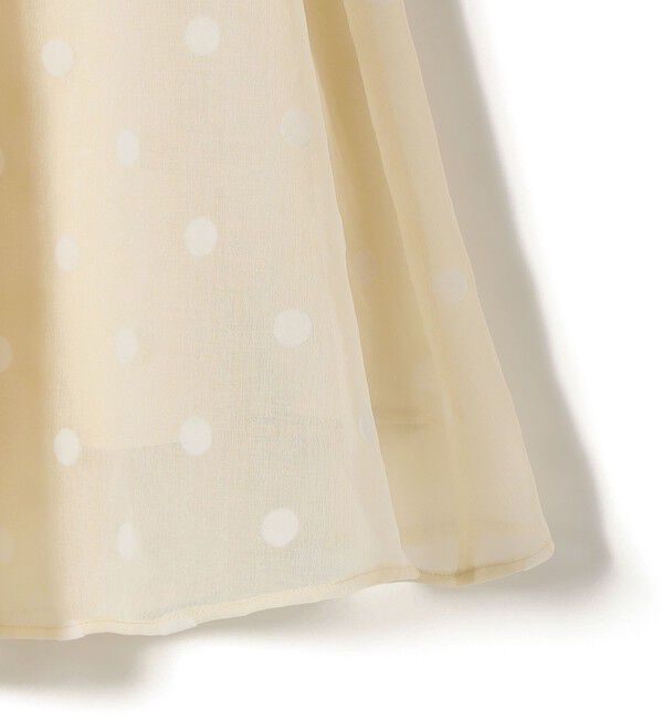 SHIPS Colors 「《予約》SHIPS Colors:〈手洗い可能〉シアー フロッキー ドット フレア スカート◆」|フレア|
