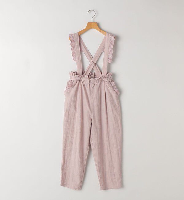 SHIPS KIDS「SHIPS KIDS:140～150cm / ショルダー レース ストラップ パンツ」|その他|ライトピンク