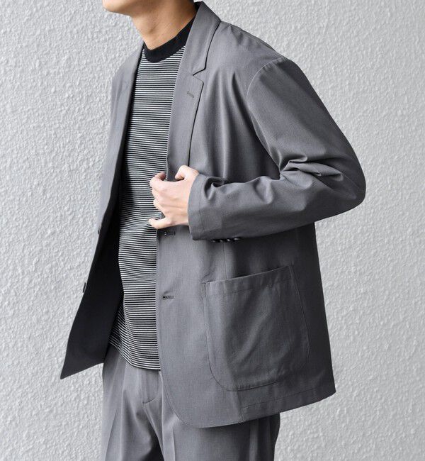 SHIPS any「SHIPS any:〈吸水速乾〉Rapidry ポケット テーラード ジャケット(セットアップ対応) 26SS◆」|テーラードジャケット|