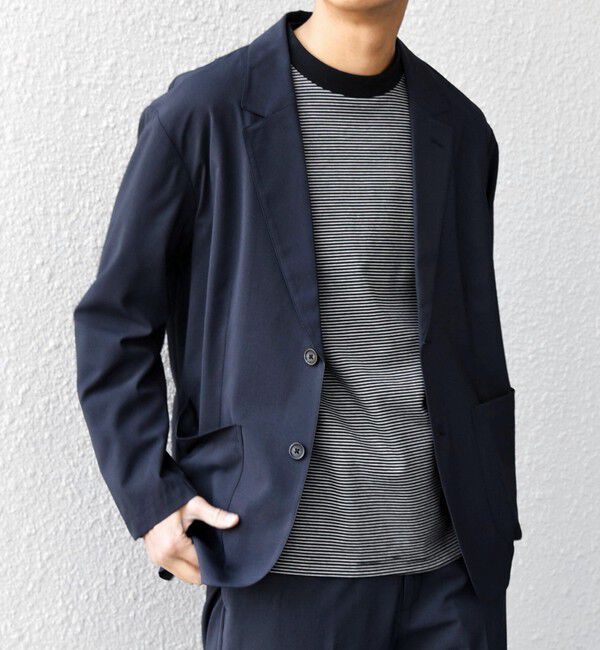 SHIPS any「SHIPS any:〈吸水速乾〉Rapidry ポケット テーラード ジャケット(セットアップ対応) 26SS◆」|テーラードジャケット|ネイビー