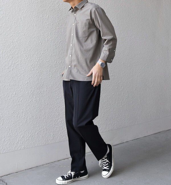 SHIPS any「SHIPS any:〈吸水速乾〉Rapidry クリース アンクル テーパード イージーパンツ (セットアップ対応)26SS◆」|スラックス|