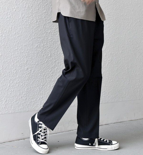 SHIPS any「SHIPS any:〈吸水速乾〉Rapidry クリース アンクル テーパード イージーパンツ (セットアップ対応)26SS◆」|スラックス|