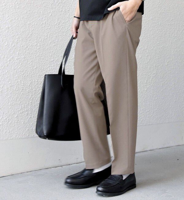 SHIPS any「SHIPS any:〈吸水速乾〉Rapidry クリース アンクル テーパード イージーパンツ (セットアップ対応)26SS◆」|スラックス|