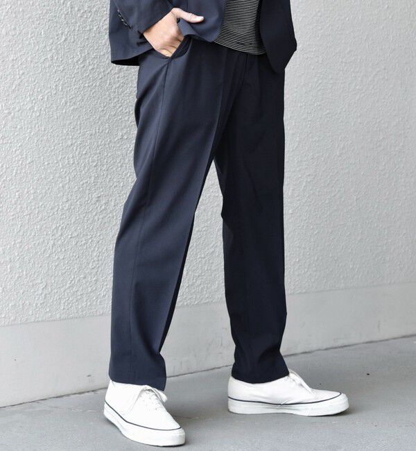 SHIPS any「SHIPS any:〈吸水速乾〉Rapidry クリース アンクル テーパード イージーパンツ (セットアップ対応)26SS◆」|スラックス|