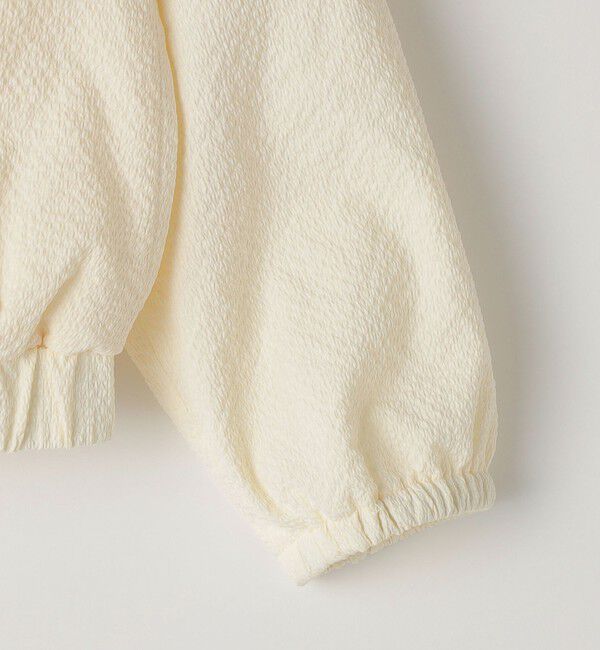 SHIPS KIDS「SHIPS KIDS:100～130cm / 〈UVカット〉ドライタッチ フリル ライト ブルゾン」|ブルゾン・スタジャン|