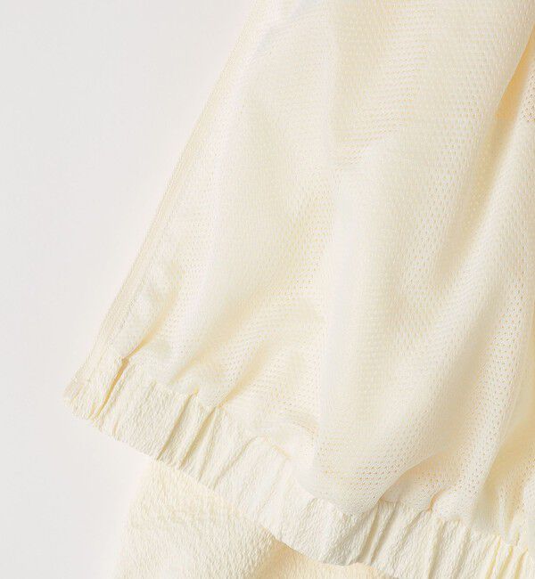 SHIPS KIDS「SHIPS KIDS:100～130cm / 〈UVカット〉ドライタッチ フリル ライト ブルゾン」|ブルゾン・スタジャン|