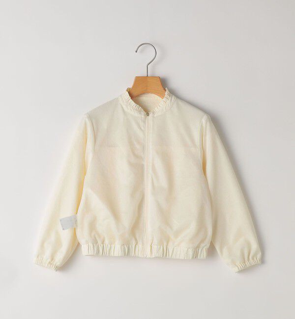 SHIPS KIDS「SHIPS KIDS:100～130cm / 〈UVカット〉ドライタッチ フリル ライト ブルゾン」|ブルゾン・スタジャン|