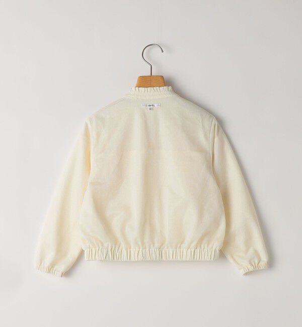 SHIPS KIDS「SHIPS KIDS:100～130cm / 〈UVカット〉ドライタッチ フリル ライト ブルゾン」|ブルゾン・スタジャン|