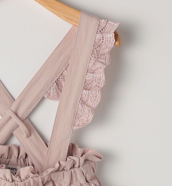 SHIPS KIDS「SHIPS KIDS:100～130cm / ショルダー レース ストラップ パンツ」|その他|