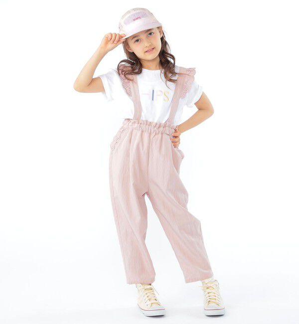 SHIPS KIDS「SHIPS KIDS:100～130cm / ショルダー レース ストラップ パンツ」|その他|