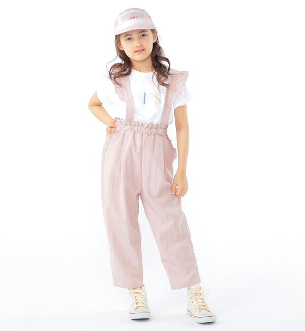 SHIPS KIDS「SHIPS KIDS:100～130cm / ショルダー レース ストラップ パンツ」|その他|