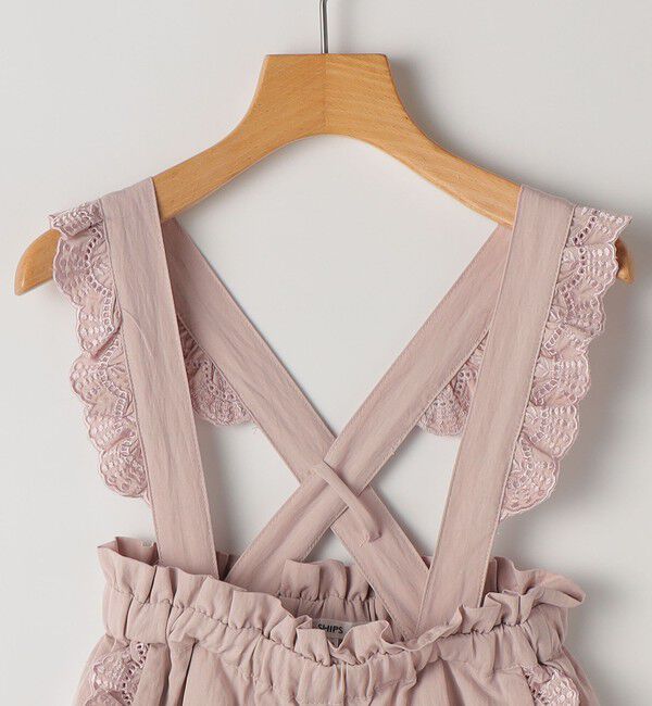 SHIPS KIDS「SHIPS KIDS:100～130cm / ショルダー レース ストラップ パンツ」|その他|