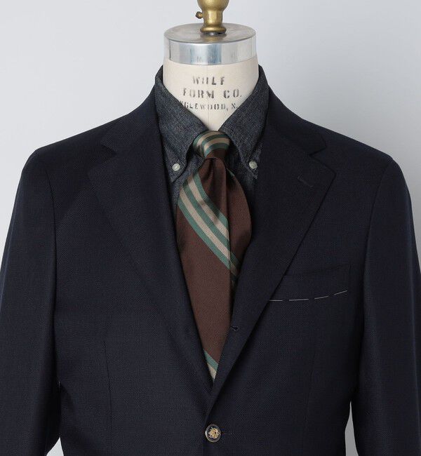 SHIPS「【SHIPS別注】TUDOR ROSES: シルク レップ レジメンタル ネクタイ」|ネクタイ・蝶ネクタイ|ブラウン