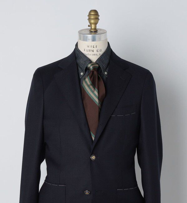 SHIPS「【SHIPS別注】TUDOR ROSES: シルク レップ レジメンタル ネクタイ」|ネクタイ・蝶ネクタイ|