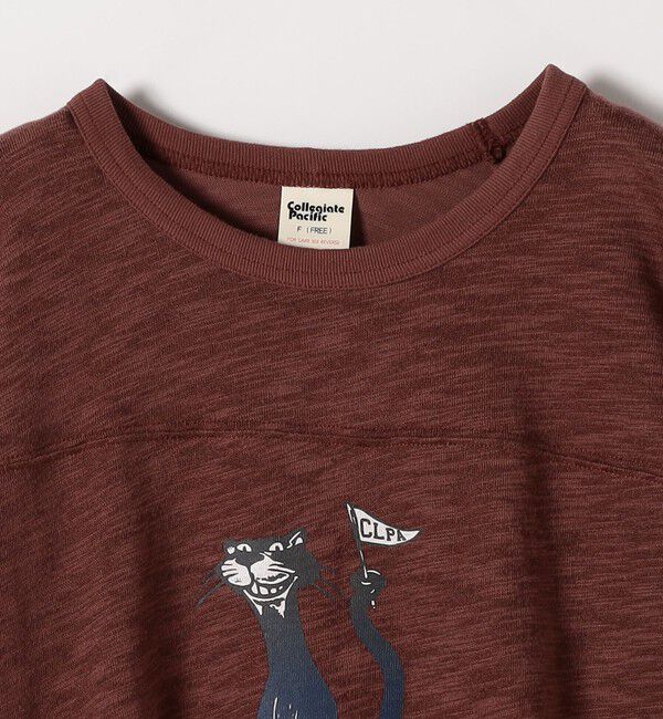 SHIPS any「Collegiate Pacific:〈洗濯機可能〉クロップド フットボール TEE」|Tシャツ・カットソー|