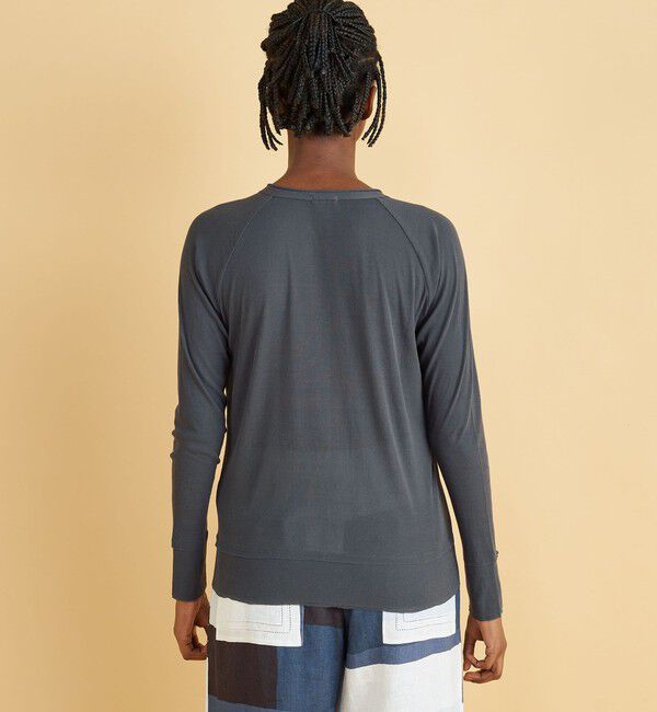 GALERIE VIE「ガーゼフライスジャージー クルーネックカーディガン」|カーディガン|