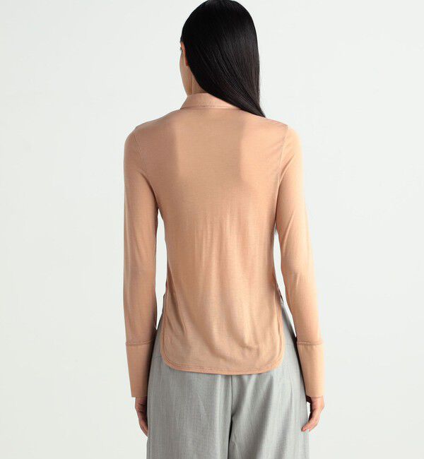 BACCA「シルクジャージーシャツカットソー」|シャツ・ブラウス|