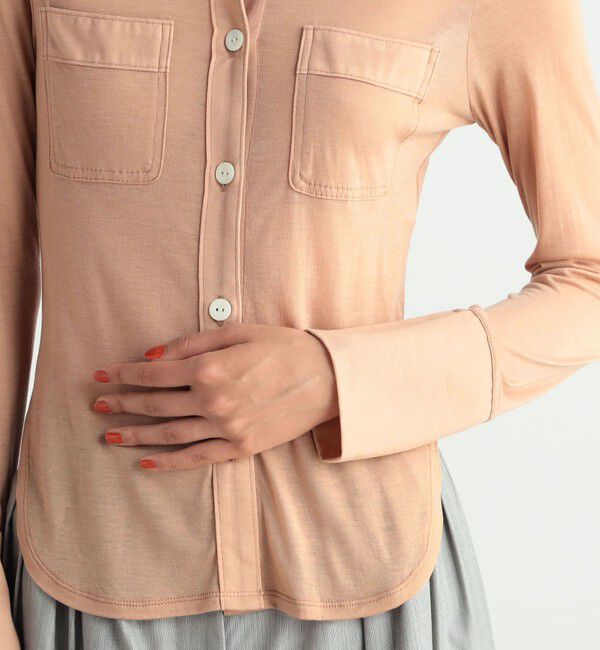 BACCA「シルクジャージーシャツカットソー」|シャツ・ブラウス|