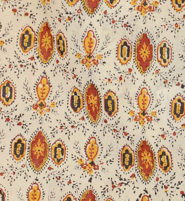 SOULEIADO「コットンボイルプリント フレアスリーブブラウス」|シャツ・ブラウス|