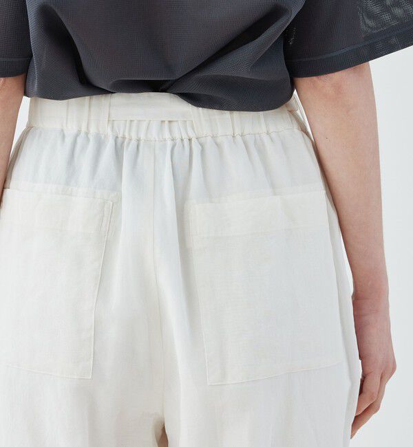 GALERIE VIE「コットンボイルワッシャー ベルテッドリラックスパンツ」|その他|