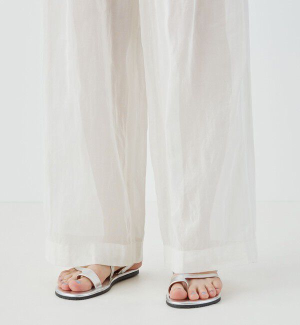 GALERIE VIE「コットンボイルワッシャー ベルテッドリラックスパンツ」|その他|