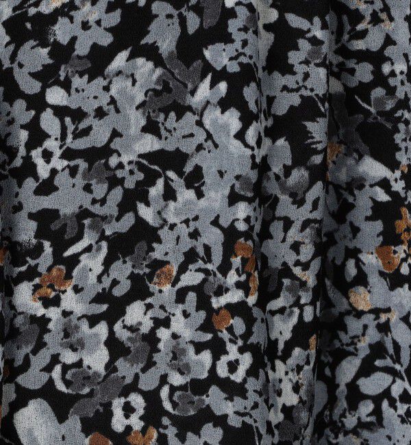 Ballsey「ブローフラワープリント フリルブラウス」|シャツ・ブラウス|