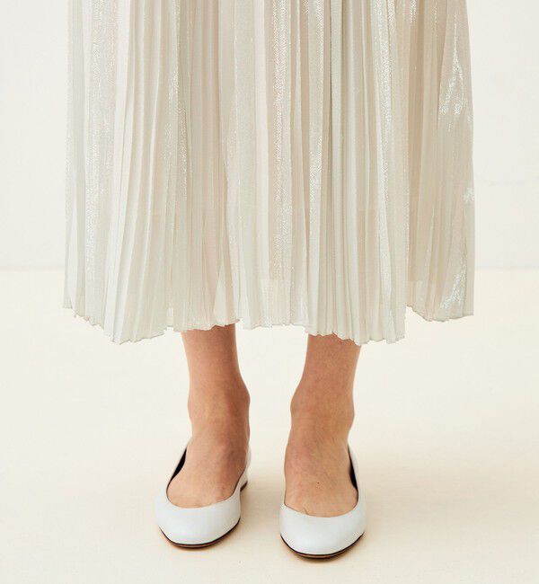 TOMORROWLAND collection「シルバーオーガンジー スイングプリーツスカート」|スカート|