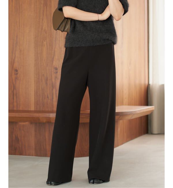 Plage「《追加予約》Bias Relax パンツ 9」|その他|ブラック