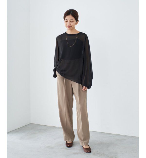 IENA「《追加2》サスペンダーツイルパンツ」|スラックス|